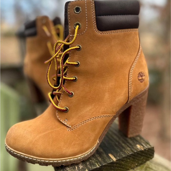 Timberland Tillston Heeled Boots in Wheat Color - Picture 3 of 4